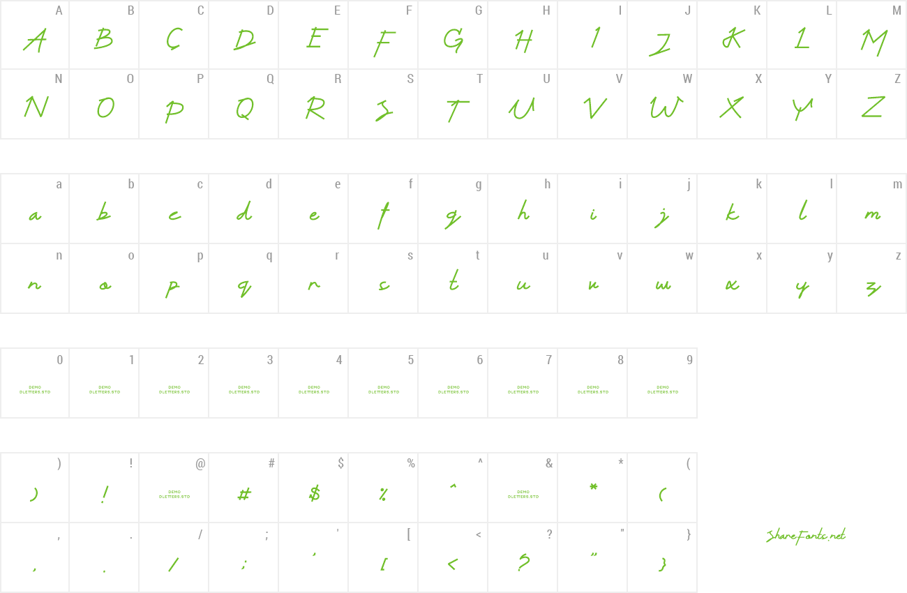 Font Hello Alexandria preview